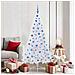 Albero di Natale artificiale Bianco 180 cm PVC e Acciaio - Foto miniatura 2