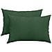 Cuscini da Divano 2 pcs Verde Scuro 60 x 40 cm Tessuto in Cords - Foto miniatura 1