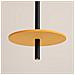 Lampada A Sospensione Feltro 1 Nero /giallo Sl. 1880 - Moderno Lampada A Sospensione Giallo /nero 126x30x30 Cm - Foto miniatura 6
