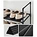 Scarpiera Valora Black Loft Style con 10 ripiani per corridoi e hall - Foto miniatura 4