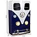 Armadio Furgone In Legno E Metallo Blu 90x53x150h - Foto miniatura 4