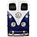 Armadio Furgone In Legno E Metallo Blu 90x53x150h - Foto miniatura 5