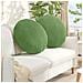Cuscini per Seduta 2 pcs Verde chiaro Ø 40 x 13 cm Velluto - Foto miniatura 2
