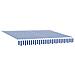Tenda Retrattile Blu e Bianco 250 x 200 cm Poliestere e Metallo - Foto miniatura 4