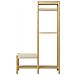 Mobile Ingresso Ember-marrone-bamboo-95x36x165 Cm - Foto miniatura 1