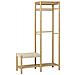 Mobile Ingresso Ember-marrone-bamboo-95x36x165 Cm - Foto miniatura 2