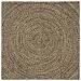 Tappeti per area Naturale e Nero 120 x 120 cm Juta - Foto miniatura 1