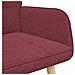 Sofa a Due Posti Rosso vino 115 x 61 x 87 cm Tessuto - Foto miniatura 7