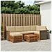 Set divano sezionale con cuscino 6 pcs Naturale - Foto miniatura 2