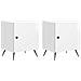 Armadio da Notte 2 pcs Bianco Lucido 43 x 34,5 x 50 cm - Foto miniatura 1