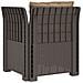 Poltrona a 1 Posto con Cuscini Aspetto Rattan PP Grigio Chiaro - Foto miniatura 4