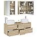 Set di mobili per il bagno 5 pcs Rovere Sonoma - Foto miniatura 3