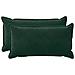 Cuscino con cuscino HOUTEN 2 pz Verde Scuro Velluto - Foto miniatura 1