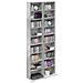 Mobile per CD 2 pz Grigio Cemento 33 x 23,5 x 175 cm - Foto miniatura 3