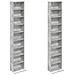 Mobile per CD 2 pz Grigio Cemento 33 x 23,5 x 175 cm - Foto miniatura 5