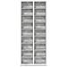 Mobile per CD 2 pz Grigio Cemento 33 x 23,5 x 175 cm - Foto miniatura 6