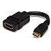 Cavo HDMI ad alta velocità 13 cm - HDMI a Mini HDMI - F / M - Foto miniatura 1