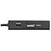 Lettore schede e Hub USB 2 porte con cavo integrato, OTG "On The Go" per smartphone e tablet, adattatore micro USB F / USB A M, nero, blister - Foto miniatura 3