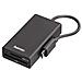 Lettore schede e Hub USB 2 porte con cavo integrato, OTG "On The Go" per smartphone e tablet, adattatore micro USB F / USB A M, nero, blister - Foto miniatura 1