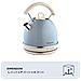 2877 Bollitore Elettrico 1,7 Litri di Design - Infusi, Tè e Tisane - Autospegnimento - 2000 Watt - Acciaio Inox - Linea Vintage - Celeste - Foto miniatura 2