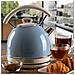 2877 Bollitore Elettrico 1,7 Litri di Design - Infusi, Tè e Tisane - Autospegnimento - 2000 Watt - Acciaio Inox - Linea Vintage - Celeste - Foto miniatura 8