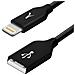 Cavo Lightning Iphone Ipad Ipod Metallo Infrangibile Ricarica /sincro Nero - Foto miniatura 1