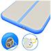 Tappetino Ginnastica Gonfiabile Con Pompa 500x100x10cm Pvc Blu - Foto miniatura 8