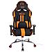 Sedia Ufficio Massaggiante E Riscaldata Limit XM in Tessuto I Poltrona Racing Scrivania Schienale Reclinabile I Poltrona Relax Gamer Nero / Arancione - Foto miniatura 2