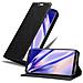 Custodia Compatibile Con Lg V35 In Nero Di Notte - Coperchio Protettiva Con Chiusura Magnetica, Funzione Stand E Tasca Per Le Carte - Foto miniatura 1