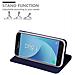 Custodia Compatibile Con Samsung Galaxy J5 2017 In Classy Blu Scuro - Coperchio Protettiva Con Chiusura Magnetica, Funzione Stand E Tasca Per Le Carte - Foto miniatura 8