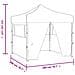 Gazebo Professionale Pieghevole Con 4 Pareti 2x2m Acciaio Crema - Foto miniatura 4