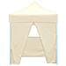 Gazebo Professionale Pieghevole Con 4 Pareti 2x2m Acciaio Crema - Foto miniatura 9
