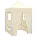 Gazebo Professionale Pieghevole Con 4 Pareti 2x2m Acciaio Crema - Foto miniatura 1