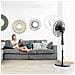Ventilatori A Piantana Energy Silence 620 Max Flow Smart. 45 Cm (18 Pollici), 6 Pale, Potenza 70w, Motore In Rame, 3 Velocità, Oscillazione 75º, Altezza Regolabile, Timer - Foto miniatura 2