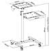 Carrello Per Proiettore Beamer Notebook Altezza Regolabile Con Mensola - Foto miniatura 5