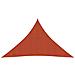 Vela Parasole 160 G / m Terracotta 3,5x3,5x4,9 M In Hdpe - Foto miniatura 1