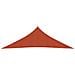 Vela Parasole 160 G / m Terracotta 3,5x3,5x4,9 M In Hdpe - Foto miniatura 3