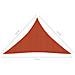 Vela Parasole 160 G / m Terracotta 3,5x3,5x4,9 M In Hdpe - Foto miniatura 6