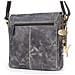 Catwalk Collection Borse - Ladies In Pelle Distressed Messenger Bag - Organizzatore Borsa Donna Croce Body Work - Tablet Borsa Ipad - Sabine M - Nero - Foto miniatura 4
