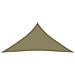Parasole a Vela Oxford Triangolare 4x4x4 m Beige - Foto miniatura 3