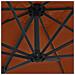 Ombrellone A Sbalzo Con Palo In Acciaio 250x250 Cm Terracotta - Foto miniatura 2