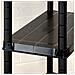 Scaffale A 4 Ripiani Nero 183x30,5x130 Cm In Plastica - Foto miniatura 3