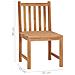 Sedie da Giardino 6 pz in Legno Massello di Teak - Foto miniatura 3