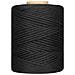 100m Macrame Corda Nero | Filo Cotone Uncinetto | 2- 3 Mm (+-0.5mm) | 15 Strati | Grande Spago Da Cucina Rotolo Spessi Naturali Forte | Decorazione Casa Artigianato Artistico Foto - Foto miniatura 4