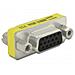 Adapter Gender Changer VGA female-female Sub-D 15 Sub-D 15 Giallo cavo di interfaccia e adattatore - Foto miniatura 1