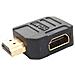 HDMI male / HDMI female, HDMI, HDMI, Maschio / femmina, Nero, Oro - Foto miniatura 1