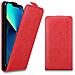 Custodia Compatibile Con Apple Iphone 13 Mini In Rosso Chili - Coperchio Protettivo In Design Flip Realizzato In Finta Pelle Liscia - Foto miniatura 6