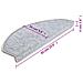 Tappetini per Scale 10 pz 65x24x4 cm Grigio Chiaro - Foto miniatura 3