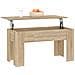 Tavolino Da Salotto Rovere Sonoma 101x49x52cm Legno Multistrato - Foto miniatura 2