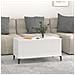 Tavolino Salotto Bianco Lucido 90x44,5x45 Cm Legno Multistrato - Foto miniatura 4